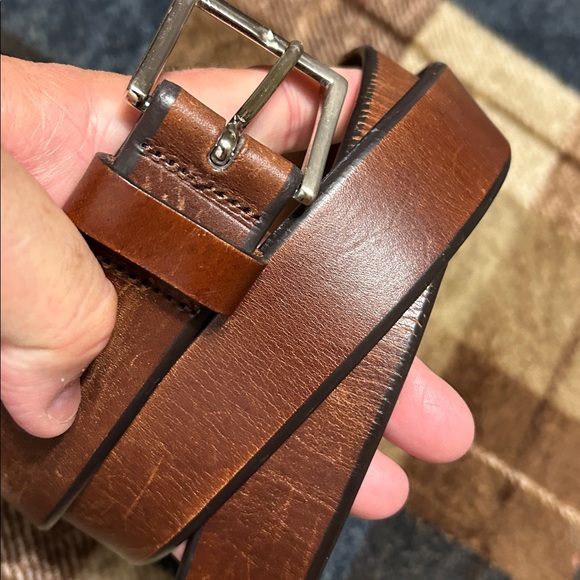 Jos. A. Bank Brown Leather Belt - Picture 1 of 6
